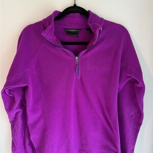 Marmot Women’s Polartec Purple 1/4 Zip Fleece Jacket Large
